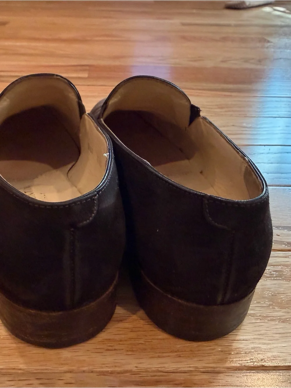 Women's Suede Slip-On Loafers in Dark Brown